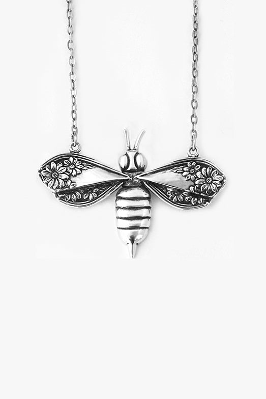 Gold Plated Bee Necklace | Lily Charmed | Wolf & Badger